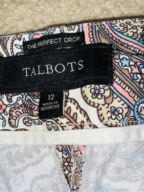 Talbots Paisley Pants 12